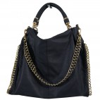 Ensemble Sac à Main Bleu/bronze Avec Foulard Carré à Pompons Orange écru - Occasion Peu Porté